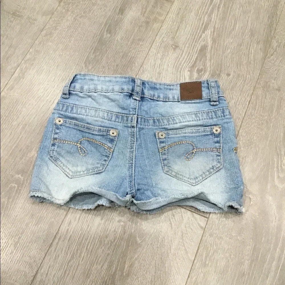 Justice denim shorts